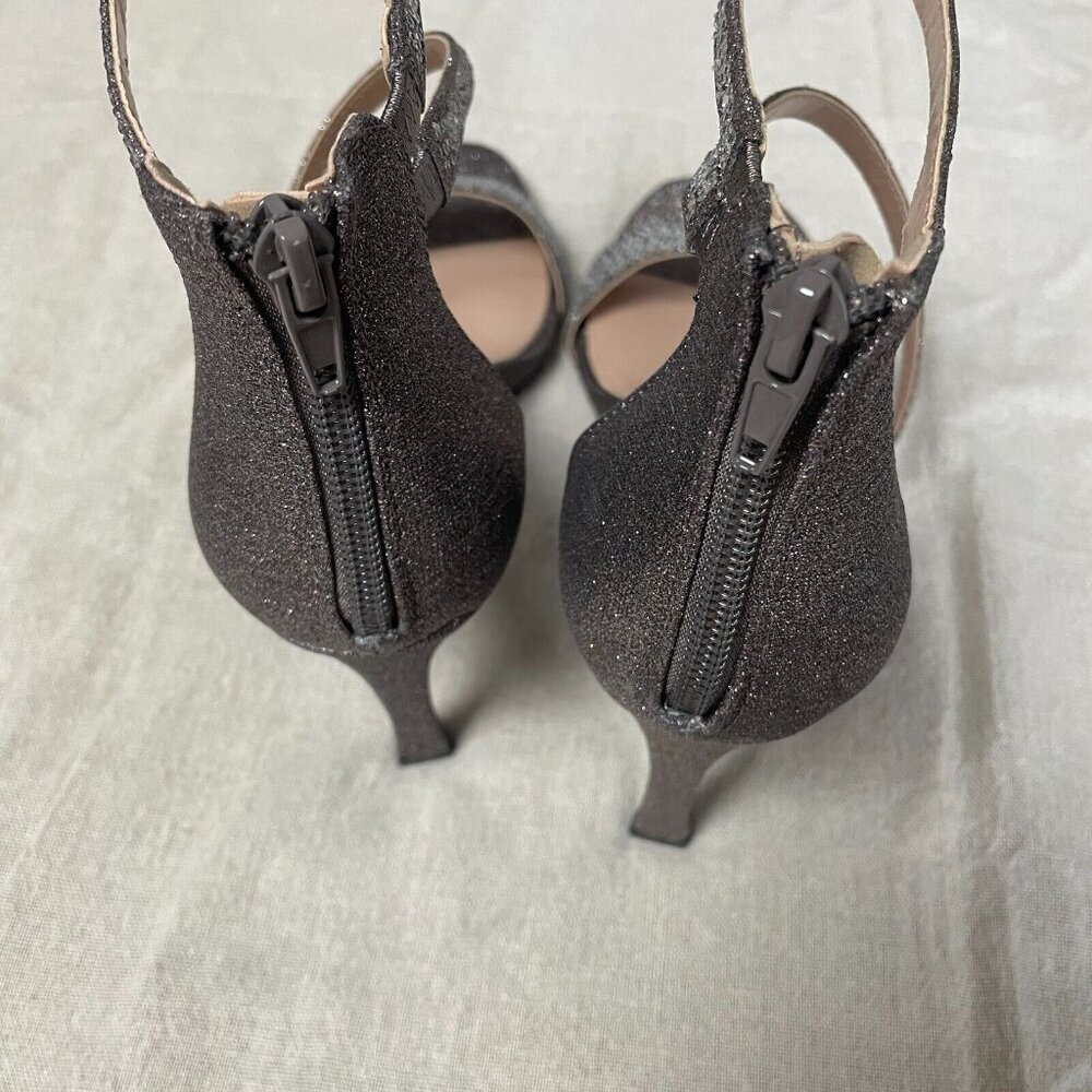 Kelly & Katie Nielle Strappy Glitter Sandal Heel Sz 9.5M (41) Evening Party 4" - Picture 9 of 12